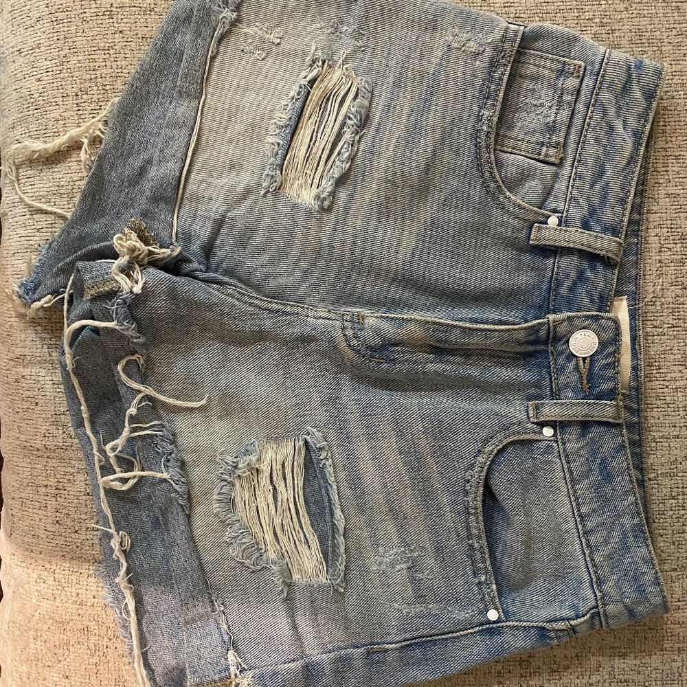 Pacsun High Waisted Jean Shorts Size 25